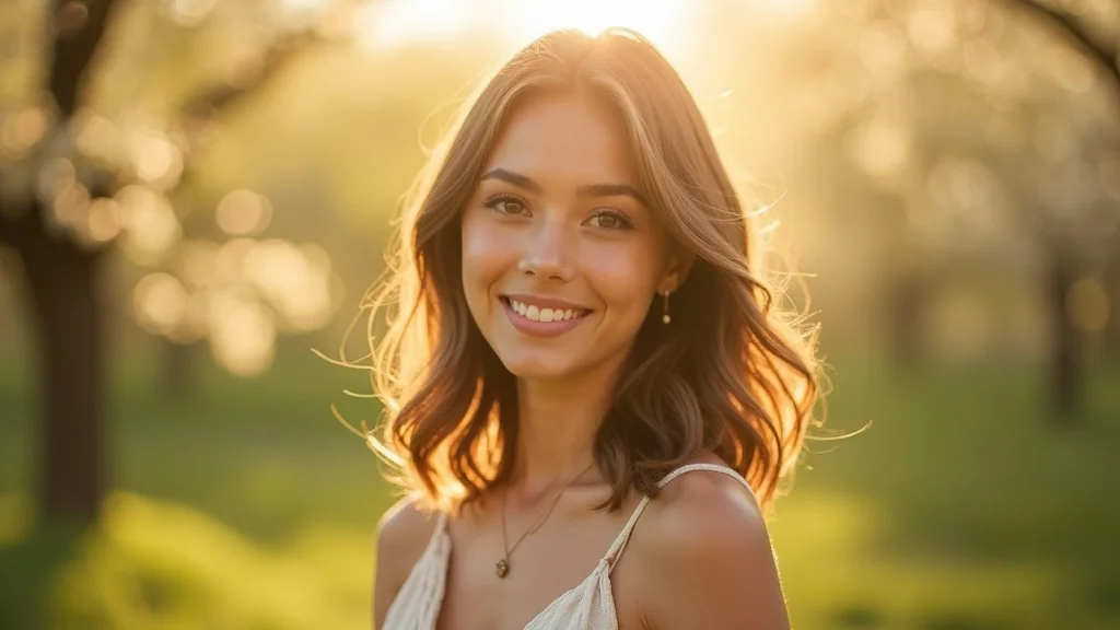 Portrait showing headshot with stunning bokeh and blurred backgrounds, contrasting full-frame and APS-C results