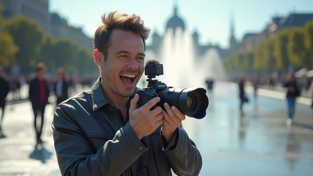 Sony camera accessories workspace: experts comparing branded strap and third-party memory card, accessories from Peak Design, Sony, third-party on display, photorealistic, home office, 24mm wide angle view