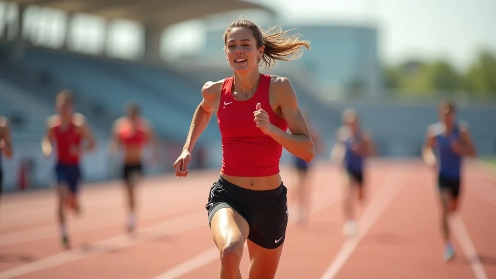 Track athlete captured in sharp focus with Sony 70-200 GM II, showing real-world autofocus performance for sony 70-200 gm ii review